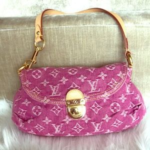 Luis Vuitton Mini Fuchsia Monogram Denim bag